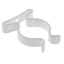 RS PRO 25.4 mm Nylon Coated Stainless Steel Spring Clip 7.94 mm Overall Height, 3.6 mm Fixing Hole Diameter 289-590