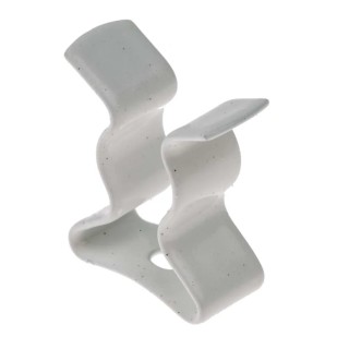 RS PRO Nylon Coated Stainless Steel Spring Clip 6.35 mm Clip to Suit Diameter 6.35 mm Fixing Hole Diameter 2.2 mm 289-540