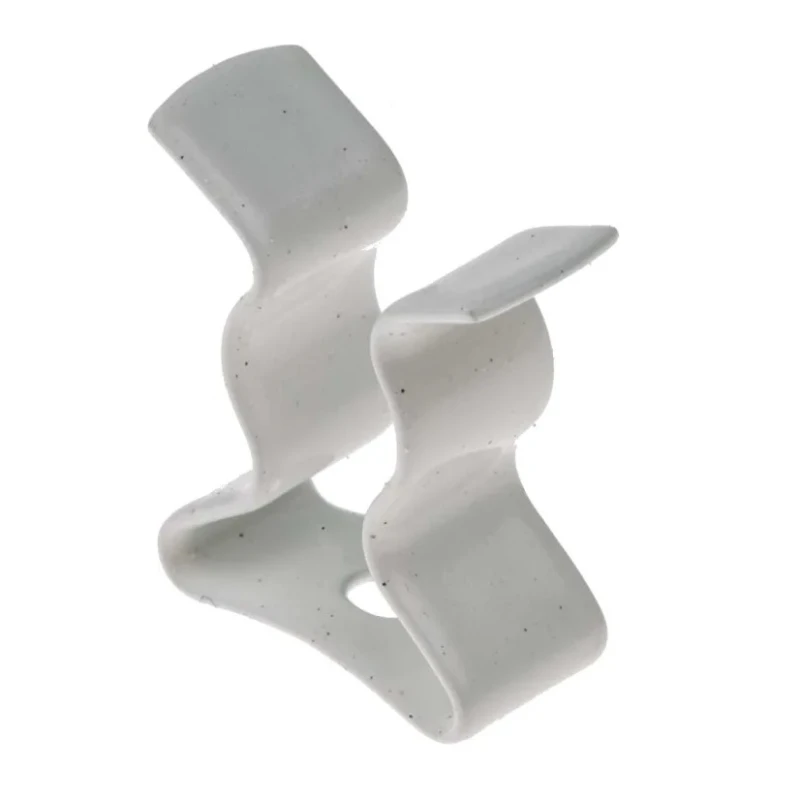 RS PRO Nylon Coated Stainless Steel Spring Clip 6.35 mm Clip to Suit Diameter 6.35 mm Fixing Hole Diameter 2.2 mm 289-540