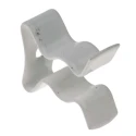 RS PRO Nylon Coated Stainless Steel Spring Clip 6.35 mm Clip to Suit Diameter 6.35 mm Fixing Hole Diameter 2.2 mm 289-540