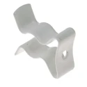 RS PRO Nylon Coated Stainless Steel Spring Clip 6.35 mm Clip to Suit Diameter 6.35 mm Fixing Hole Diameter 2.2 mm 289-540