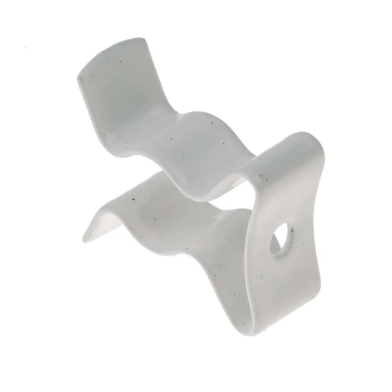 RS PRO Nylon Coated Stainless Steel Spring Clip 6.35 mm Clip to Suit Diameter 6.35 mm Fixing Hole Diameter 2.2 mm 289-540