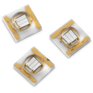 Wurth Elektronik WL-SUMW Series 1-LED UV LED 405 nm 1100 mW 130 ° Dome Lens 2-Pin Surface Mount 3535 Package 15335340AA350