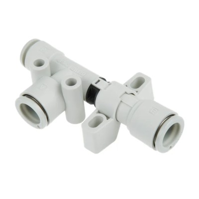 SMC Vacuum Generator Compatible with Polyurethane, Nylon, Soft Nylon, PFA, FEP Tubing ZH13DLA-08-10-10