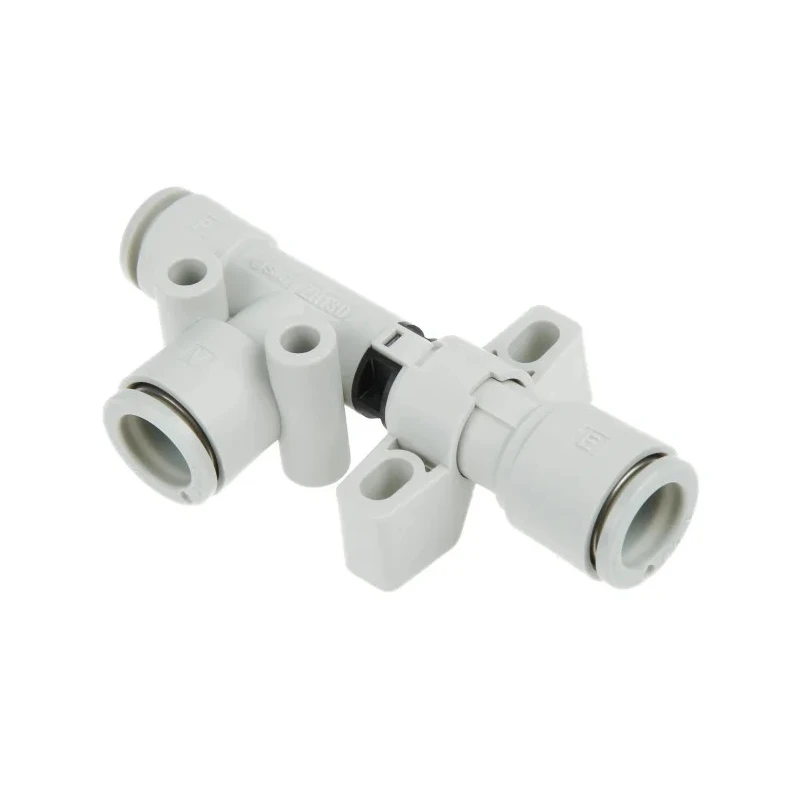 SMC Vacuum Generator Compatible with Polyurethane, Nylon, Soft Nylon, PFA, FEP Tubing ZH13DLA-08-10-10