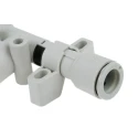 SMC Vacuum Generator Compatible with Polyurethane, Nylon, Soft Nylon, PFA, FEP Tubing ZH13DLA-08-10-10