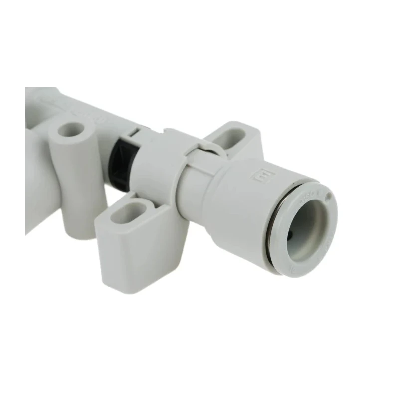SMC Vacuum Generator Compatible with Polyurethane, Nylon, Soft Nylon, PFA, FEP Tubing ZH13DLA-08-10-10