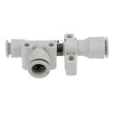 SMC Vacuum Generator Compatible with Polyurethane, Nylon, Soft Nylon, PFA, FEP Tubing ZH13DLA-08-10-10