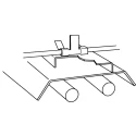 RS PRO Girder Suspension Clip & Hanger Steel 8-14 mm Flange Thickness 45 kg Load 290-950