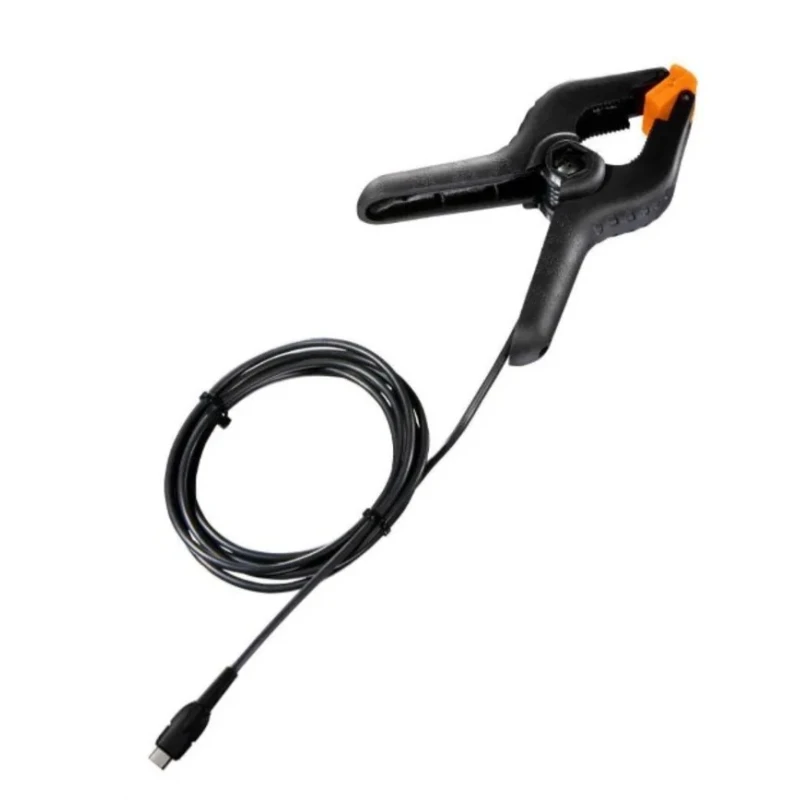 Testo 1.5m Cable Length Temperature Probe 125 °C Max, ±1°C Accuracy, Model 0615 5505