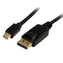 StarTech.com Male Mini DisplayPort to Male DisplayPort Polyvinyl Chloride DisplayPort Cable 2 m MDP2DPMM2M