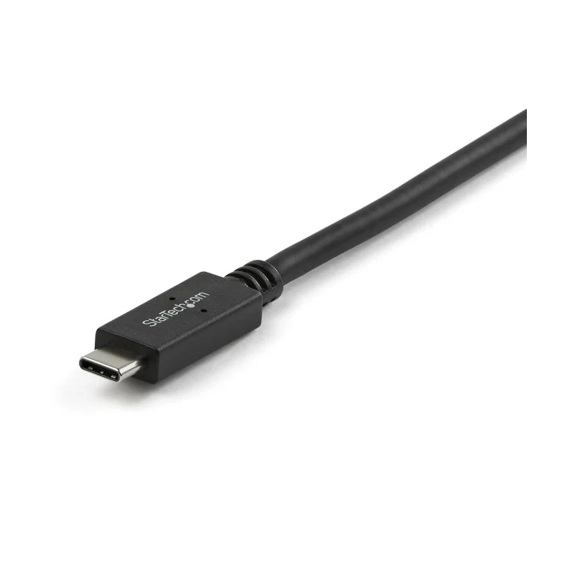 StarTech.com USB 3.1 Male USB Type A to Male USB Type C Charging and Data Cable Black 1m USB31AC1M