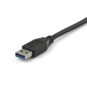 StarTech.com USB 3.1 Male USB Type A to Male USB Type C Charging and Data Cable Black 1m USB31AC1M