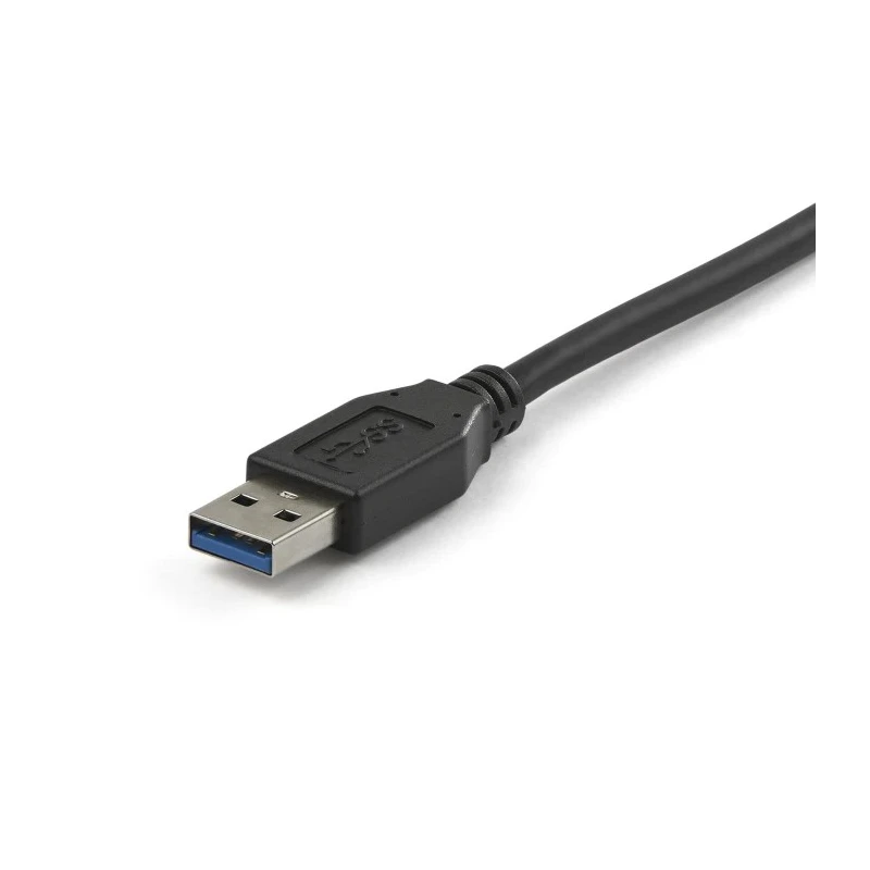 StarTech.com USB 3.1 Male USB Type A to Male USB Type C Charging and Data Cable Black 1m USB31AC1M