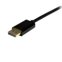 RS PRO Mini DisplayPort to DisplayPort Cable, Male to Male, Polyvinyl Chloride Jacket, 3 m, Black MDP2DPMM3M