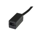 StarTech.com Male Mini DisplayPort to Female Mini DisplayPort Cable, Polyvinyl Chloride Jacket, 150 mm DP2MDPMF6IN