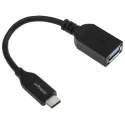 StarTech.com USB 3.0 Female USB Type C to Female USB Type A Adapter Cable Black 152mm USB31CAADP