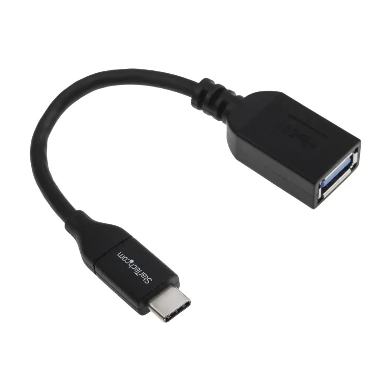 StarTech.com USB 3.0 Female USB Type C to Female USB Type A Adapter Cable Black 152mm USB31CAADP