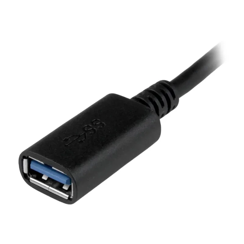 StarTech.com USB 3.0 Female USB Type C to Female USB Type A Adapter Cable Black 152mm USB31CAADP
