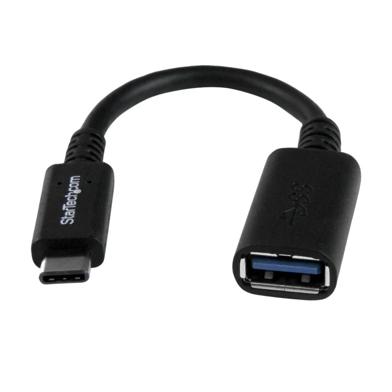 StarTech.com USB 3.0 Female USB Type C to Female USB Type A Adapter Cable Black 152mm USB31CAADP