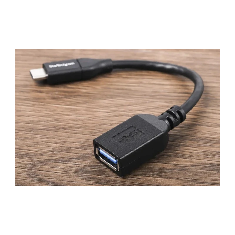 StarTech.com USB 3.0 Female USB Type C to Female USB Type A Adapter Cable Black 152mm USB31CAADP