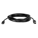 StarTech.com USB 2.0 Male USB Type C to Male USB B Cable, Black PVC Jacket, 3m USB2CB3M
