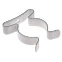 RS PRO Nylon Coated Stainless Steel Spring Clip 38.1 mm Clip to Suit Diameter, 12.7 mm Overall Height, 3.6 mm Fixing 289-629