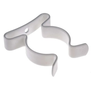 RS PRO Nylon Coated Stainless Steel Spring Clip 38.1 mm Clip to Suit Diameter, 12.7 mm Overall Height, 3.6 mm Fixing 289-629