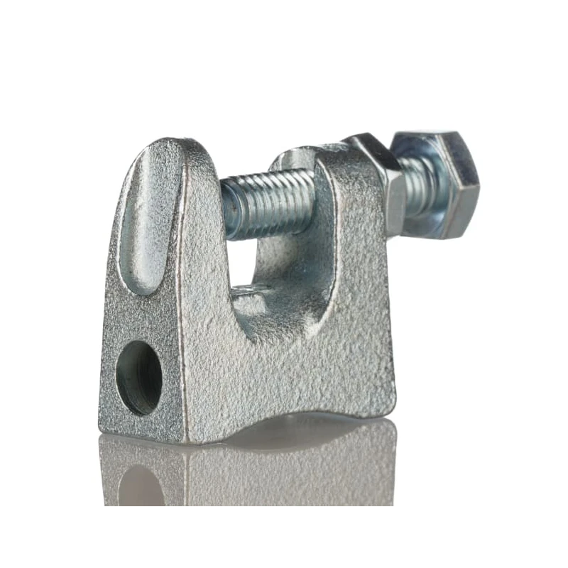 RS PRO Beam Clamp Steel with Electroplated Zinc Finish Maximum Load 45kg Hole Diameter 11mm Flange Thickness 19mm 291-111