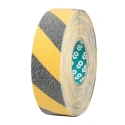 Advance Tapes Black Yellow Polyvinyl Chloride 50mm x 18m Hazard Tape 1mm Thickness AT2000