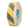 Advance Tapes Black Yellow Polyvinyl Chloride 50mm x 18m Hazard Tape 1mm Thickness AT2000