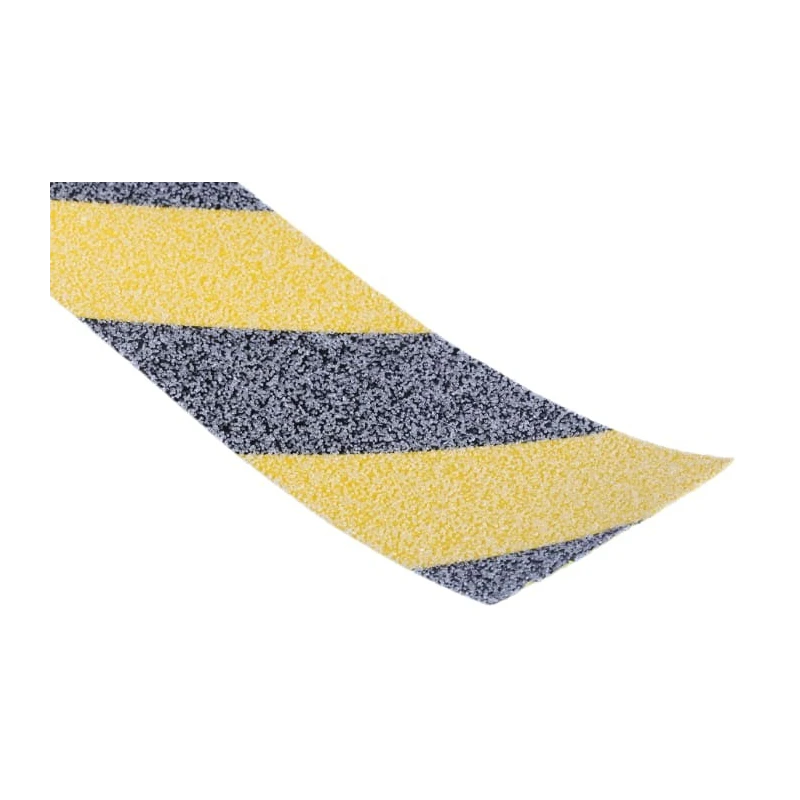 Advance Tapes Black Yellow Polyvinyl Chloride 50mm x 18m Hazard Tape 1mm Thickness AT2000