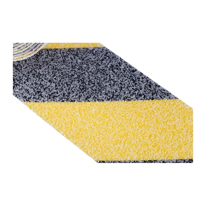 Advance Tapes Black Yellow Polyvinyl Chloride 50mm x 18m Hazard Tape 1mm Thickness AT2000