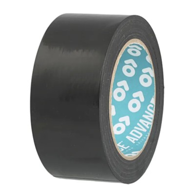 Advance Tapes Black Masking Tape 50mm Width x 33m Length Rubber Adhesive Polyethylene Terephthalate Backing AT30