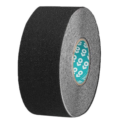 Advance Tapes Black Polyvinyl Chloride Hazard Tape 100mm x 18m Length 1mm Thickness AT2000
