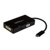 StarTech.com USB 3.1 USB-C to VGA, HDMI, DVI Video Adapter 1 Display Supported 4K Resolution CDPVGDVHDBP