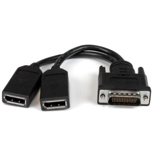 StarTech.com Polyvinyl Chloride Male to Female DisplayPort 20-Pin Adapter Cable 200mm DMSDPDP1
