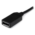 StarTech.com Polyvinyl Chloride Male to Female DisplayPort 20-Pin Adapter Cable 200mm DMSDPDP1