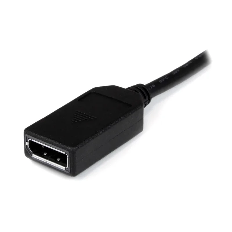 StarTech.com Polyvinyl Chloride Male to Female DisplayPort 20-Pin Adapter Cable 200mm DMSDPDP1