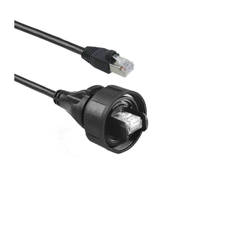 Bulgin Cat6a Shielded Screened Ethernet Cable 3 m Polyurethane Jacket Black PX0897/3M00