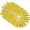 Vikan Yellow Bottle Brush, 11 mm Bristle Length, 145 mm Overall Length, 63 mm Brush Diameter, Polypropylene Handle 5380636