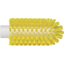 Vikan Yellow Bottle Brush, 11 mm Bristle Length, 145 mm Overall Length, 63 mm Brush Diameter, Polypropylene Handle 5380636