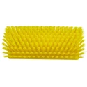 Vikan Hard Bristle Scrubbing Brush Yellow High-Low Brush, 41 mm Bristle Length, Polyester Bristle, Polypropylene Handle 70476
