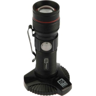 RS PRO LED Pocket Torch Black Rechargeable Lithium-ion 300 lm 93 mm 176-6035