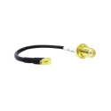 Siretta ASM Series RG174 150 mm Black Terminated Coaxial Cable 50 Ω 