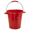 Vikan 20L Plastic Round Bucket with Handle, Red, 470mm x 470mm x 380mm 56924