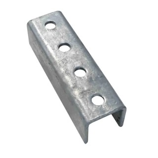 RS PRO Hot Dipped Galvanised Bracket Channel Support Hardware 176-6895
