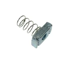 RS PRO Zinc Plated Steel Channel Nut M8 Thread Size with Short Spring for Structural Framework 176-6937