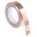 RS PRO Conductive Metallic Tape 25mm x 33 m Copper Foil Thermosetting Acrylic Adhesive 155 °C 176-7498