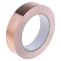 RS PRO Conductive Metallic Tape 25mm x 33 m Copper Foil Thermosetting Acrylic Adhesive 155 °C 176-7498